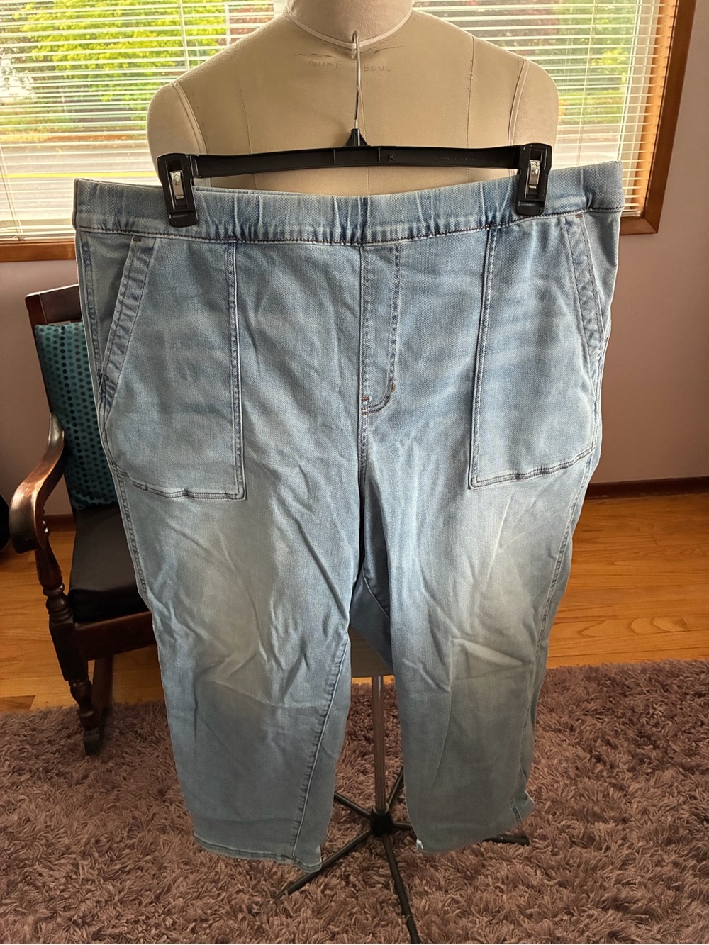 Madewell Light Blue Straight Leg Pants